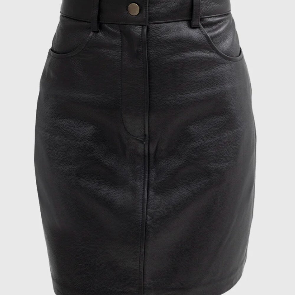 Whet Blu Maddie Leather Pencil Skirt